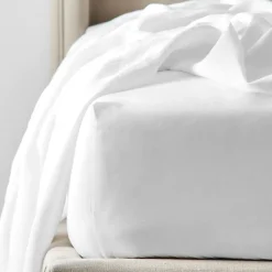 Alma Fitted Sheet - White