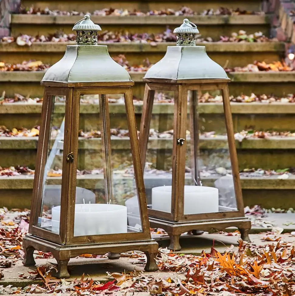 Antique Wooden Lantern