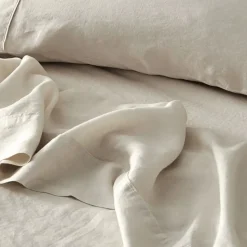Antwerp Linen Fitted Sheet - Natural