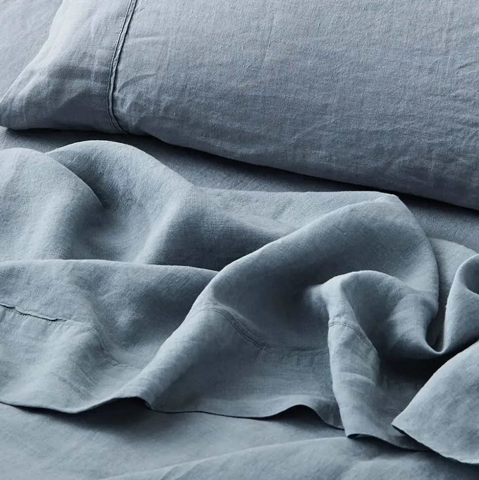 Antwerp Linen Flat Sheet - Cloud