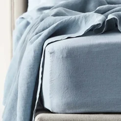 Antwerp Linen Quilt Cover - Cloud