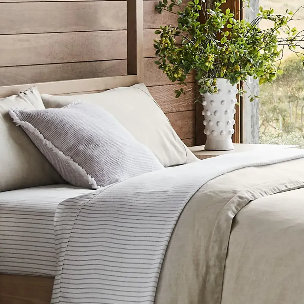 Antwerp Linen Quilt Cover - Natural
