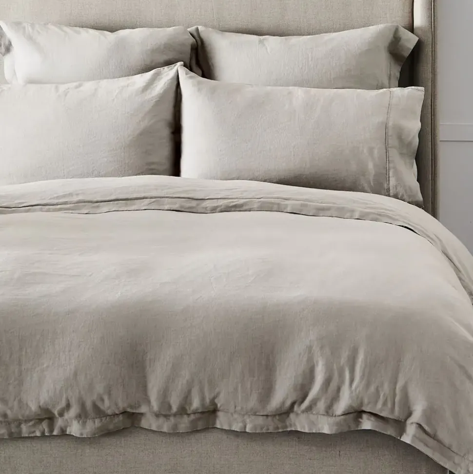 Antwerp Linen Quilt Cover - Natural