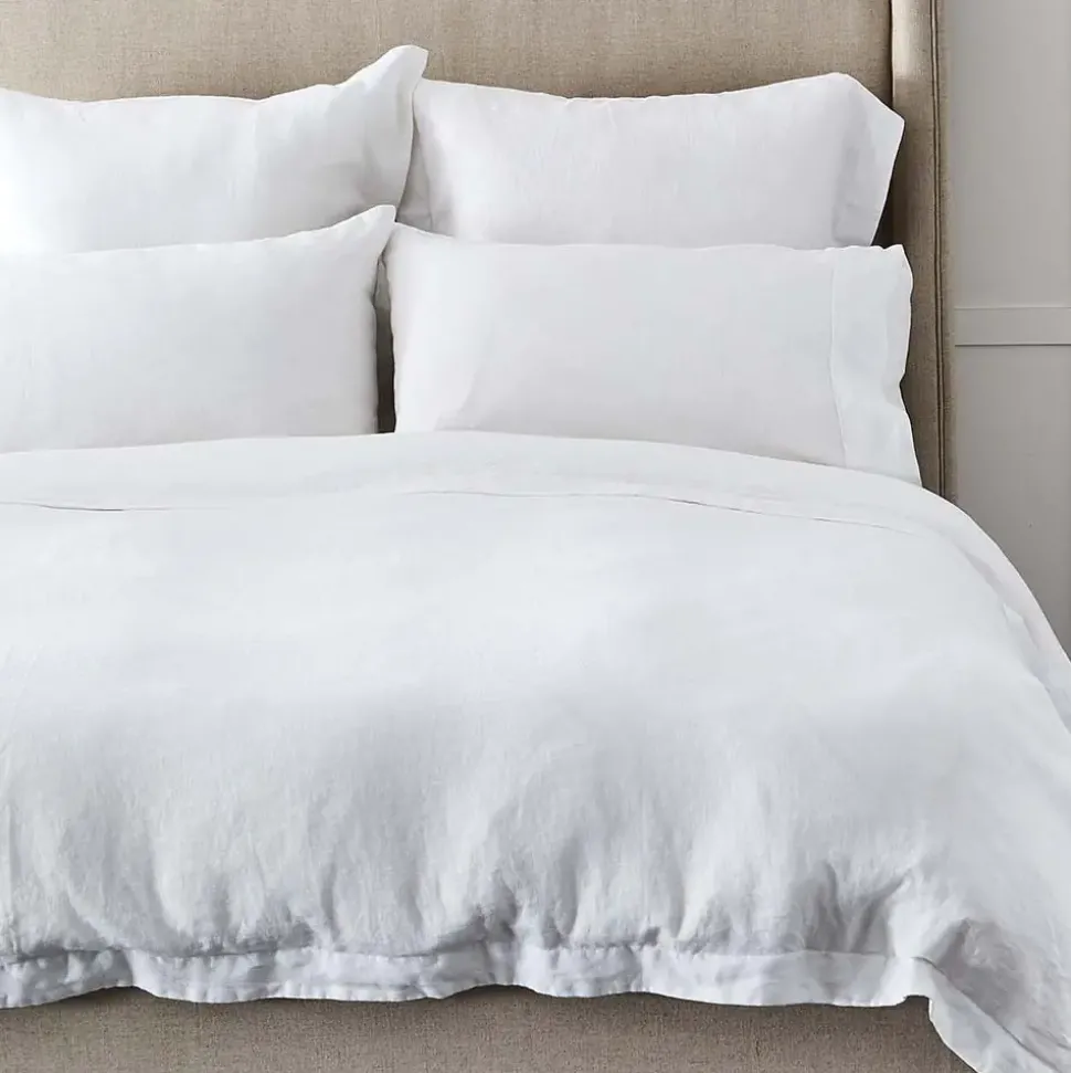 Antwerp Linen Quilt Cover - White