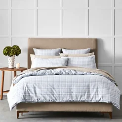 Bison Quilt Cover - Grey & White