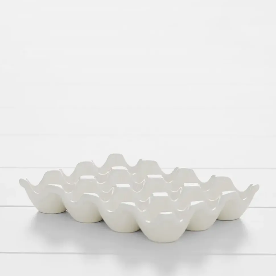 Blanc Egg Carton Plate