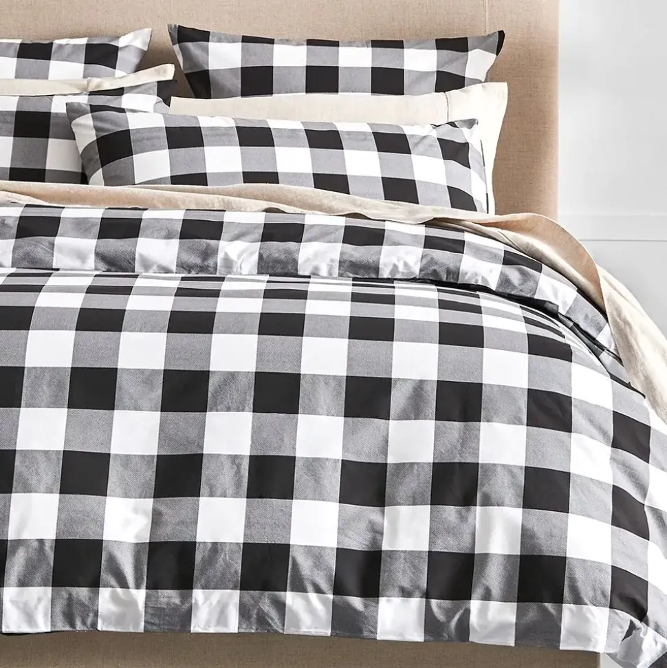 Buffalo Quilt Cover - Black & White