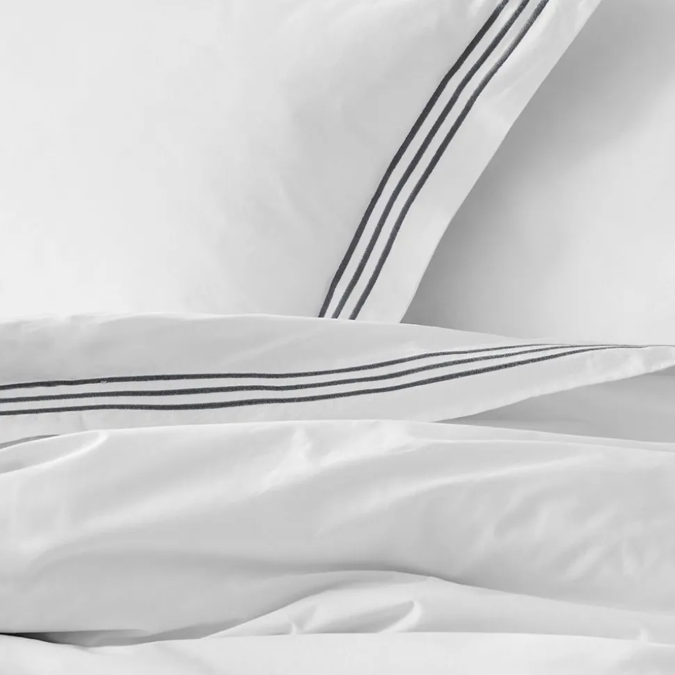 Chateau Flat Sheet - White & Dove