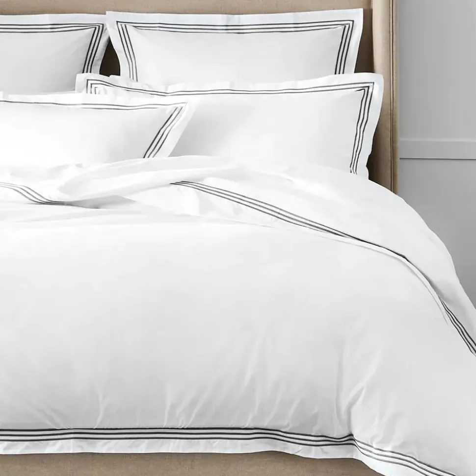 Chateau Quilt Cover - White & Dove