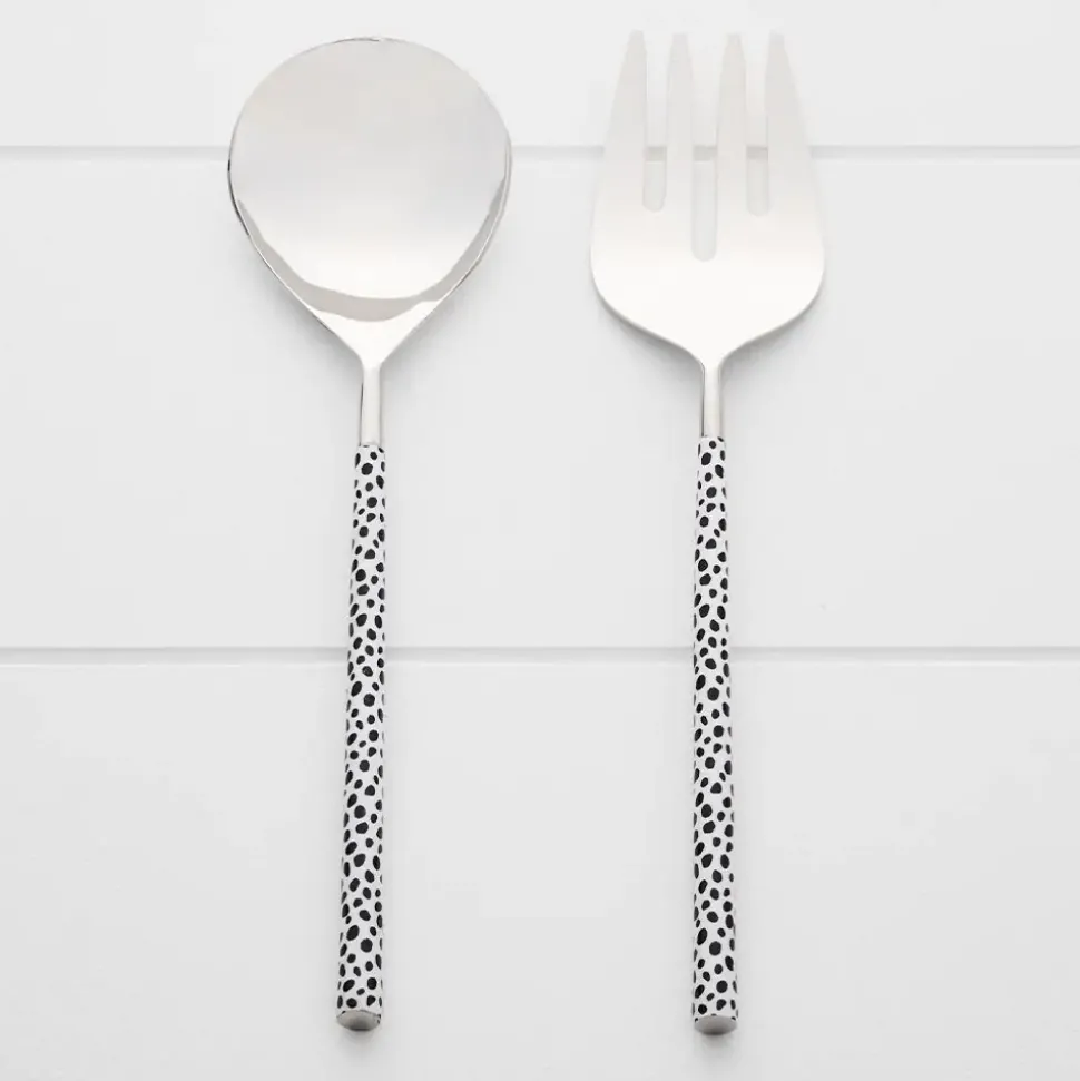 Cheetah Salad Servers
