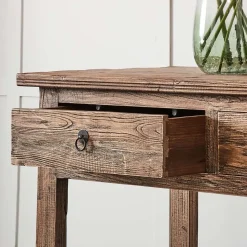 4 Drawer Elm Sofa Table