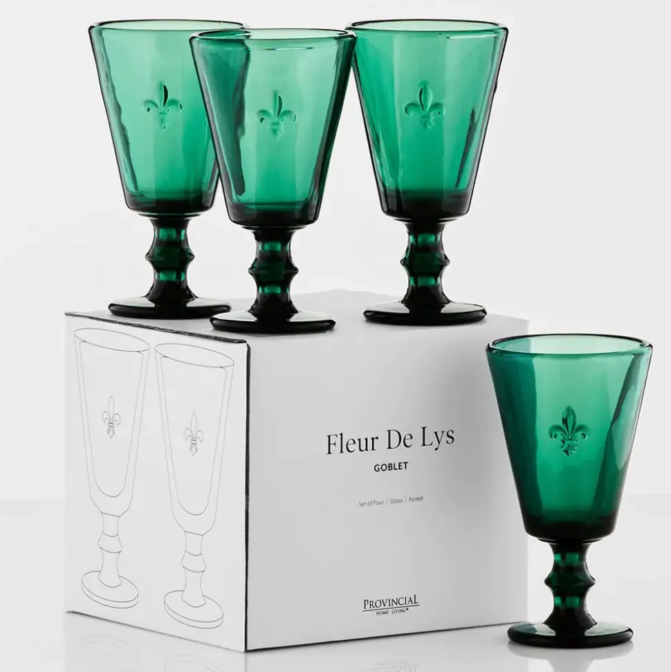 Fleur de Lys Goblet 4 Pack