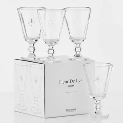 Fleur de Lys Goblet 4 Pack