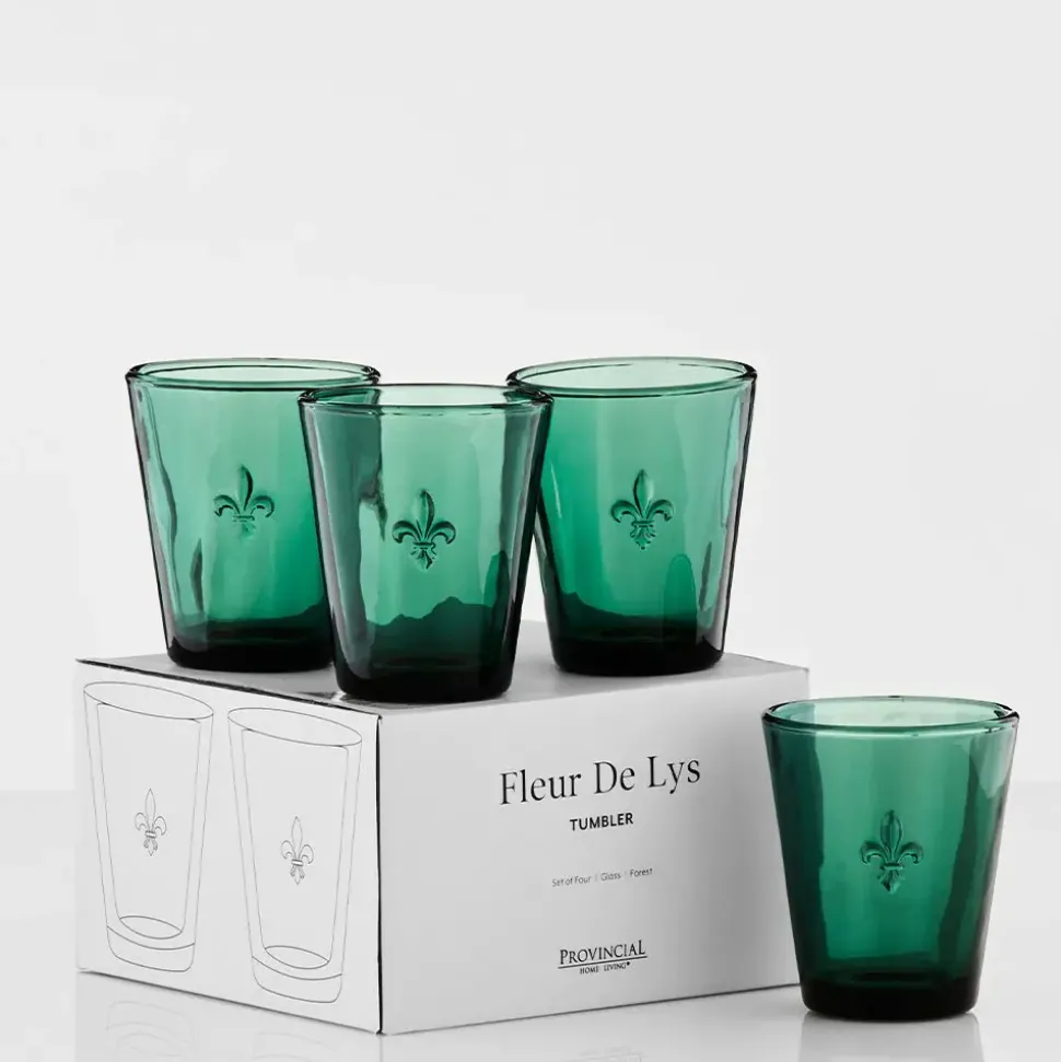 Fleur de Lys Tumbler 4 Pack