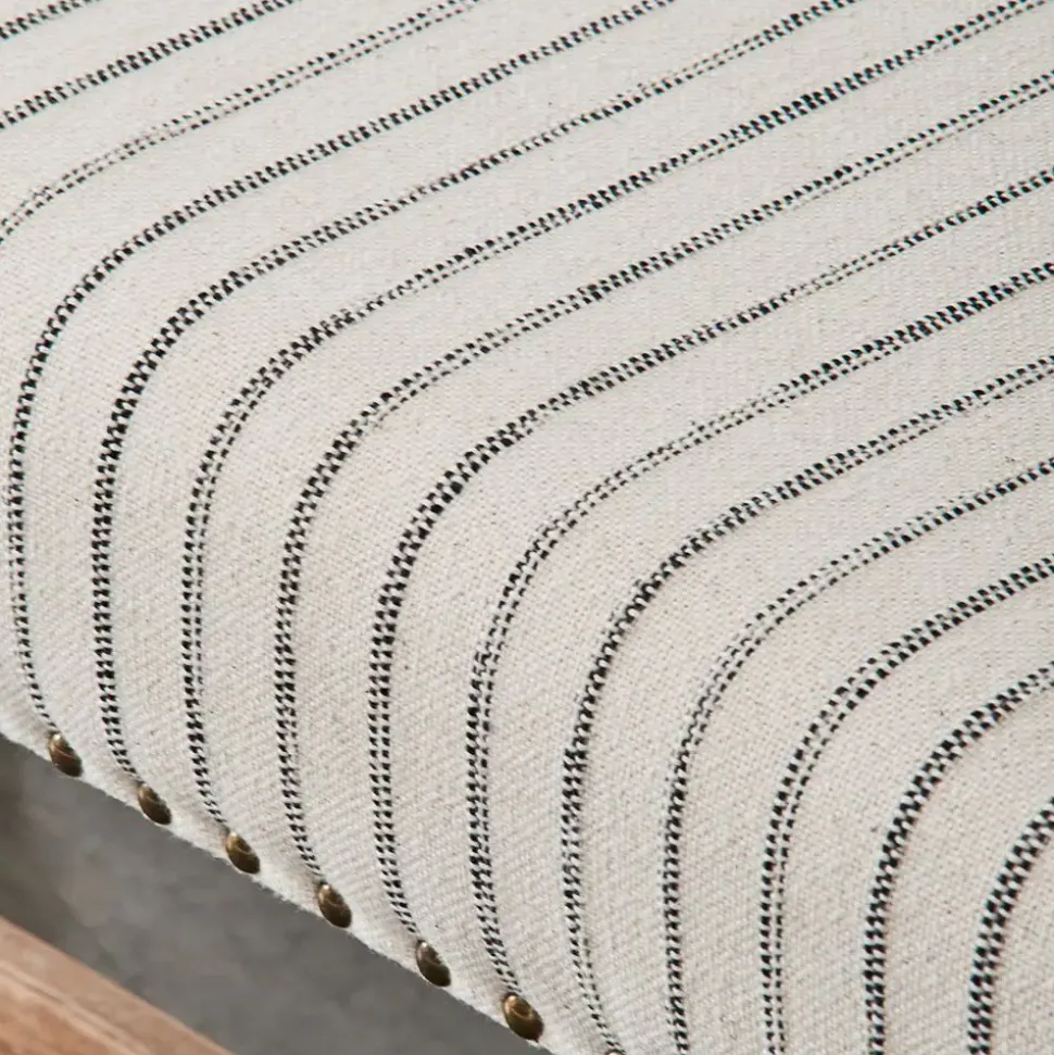 Khadi Hickory Stripe Bench