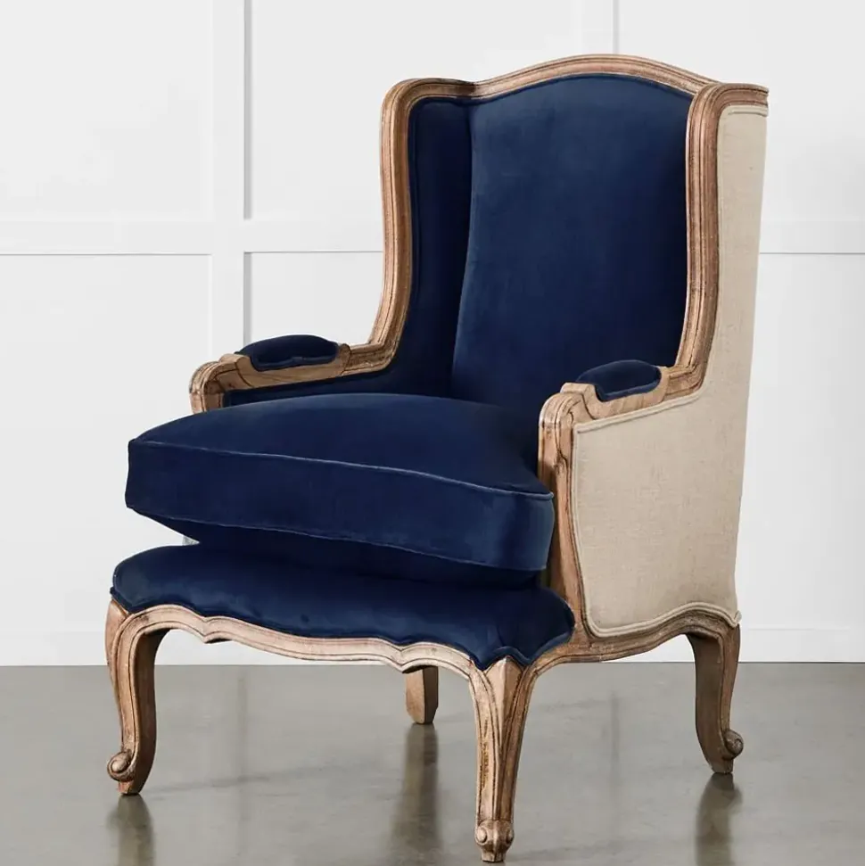 Khadi Indigo Armchair