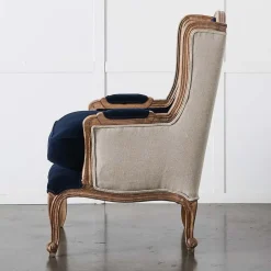 Khadi Indigo Armchair