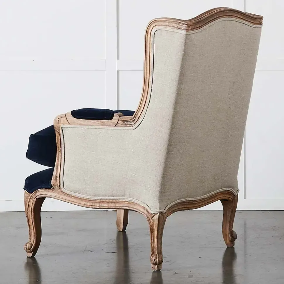 Khadi Indigo Armchair