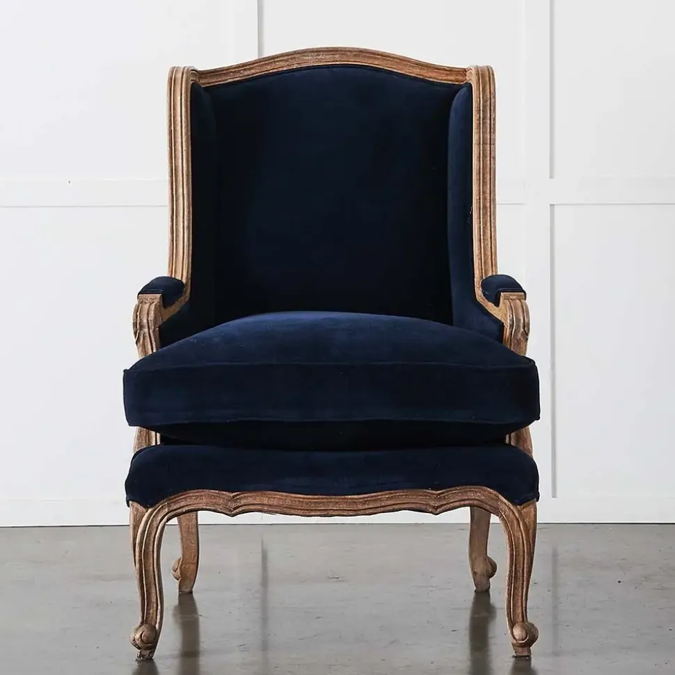 Khadi Indigo Armchair