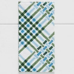 Lattice Green Dinner Serviettes 30 Pk