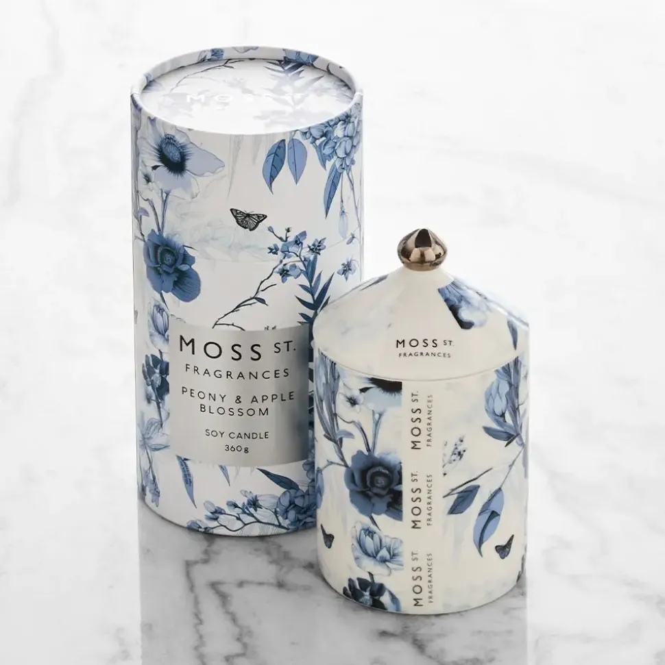 Peony & Apple Blossom Candle