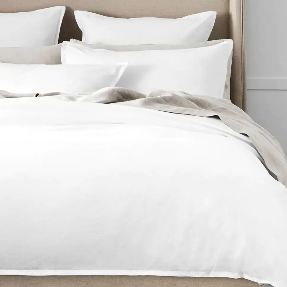 Pique Waffle Quilt Cover - White