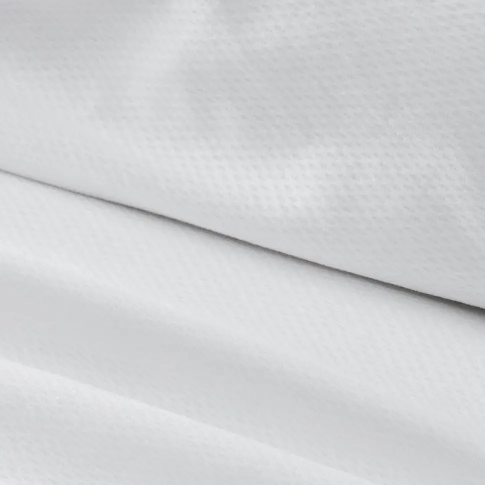 Pique Waffle Quilt Cover - White