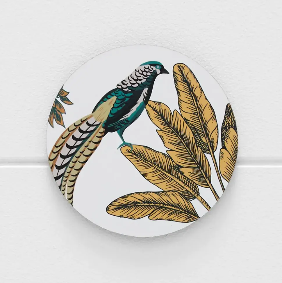 Porter Peafowl Coaster