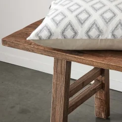 Rustic Elm Bench