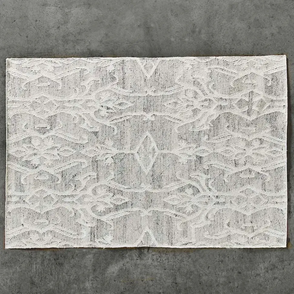 Sadie Rug - Grey & White