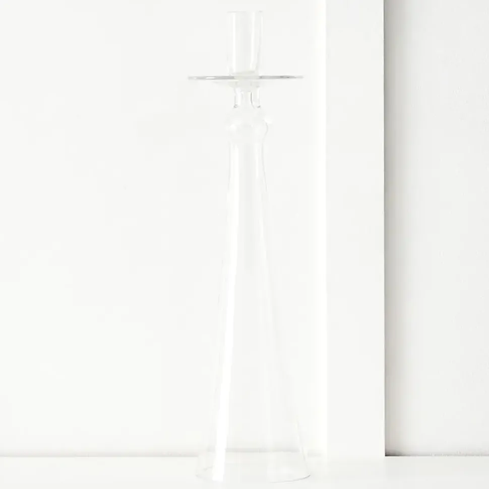 St Piere Glass Candlestick